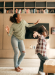 Mom dancing with child